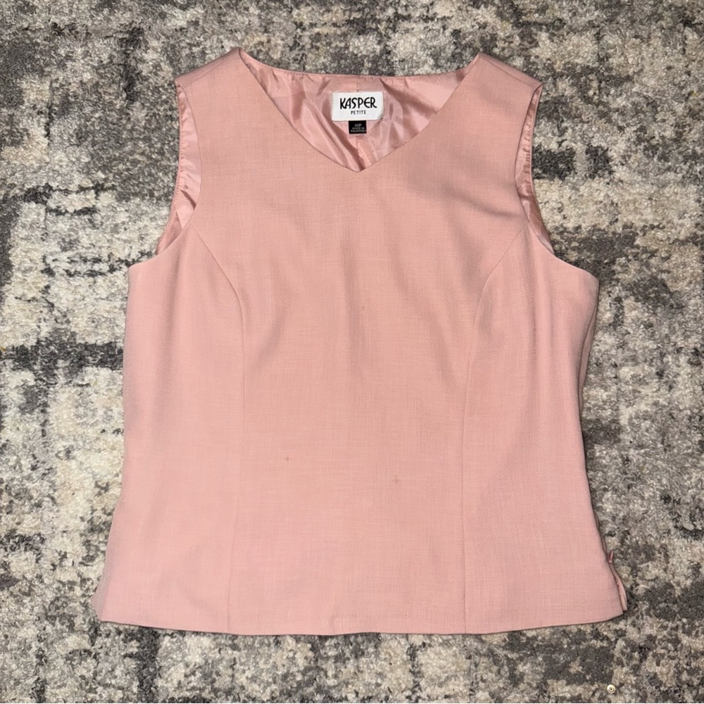 Kasper Women's Pink Sleeveless Top